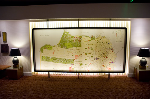 glass map of SF