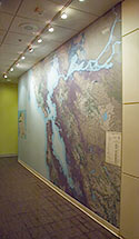 Photo of giant SF Bay wall map